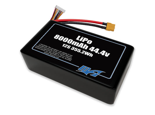A MaxAmps LiPo 8000mAh 12S 44.4 volt lite SBS battery pack