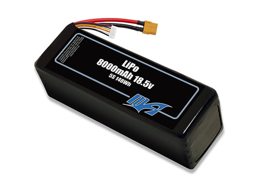 A MaxAmps LiPo 8000mAh 5S 18.5 volt lite battery pack