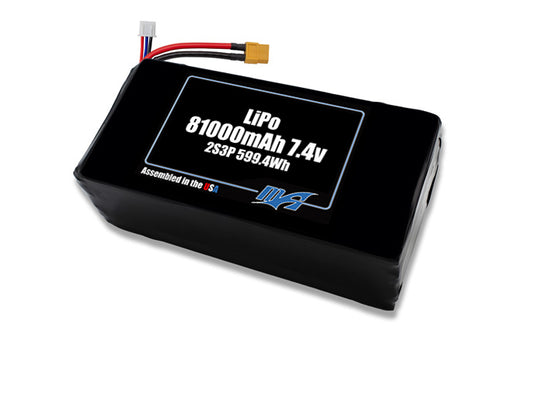 LiPo 81000 2s3p 7.4v Battery