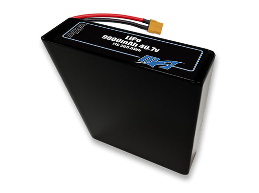 A MaxAmps LiPo 9000mAh 11S 2P 40.7 volt battery pack