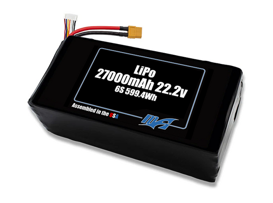 LiPo 27000mAh 6S 22.2v NMC Battery Pack