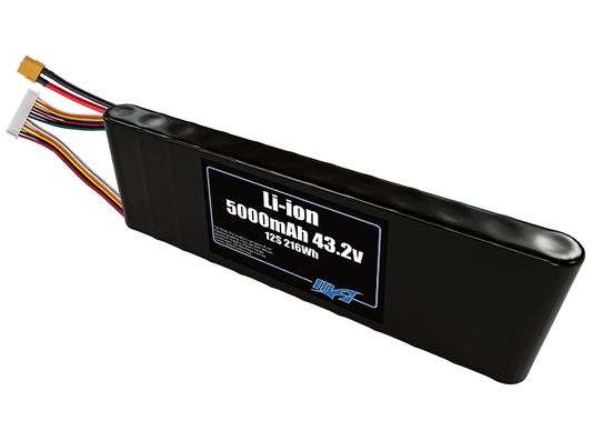 Li-ion 5000mAh 12S 43.2v Battery Pack